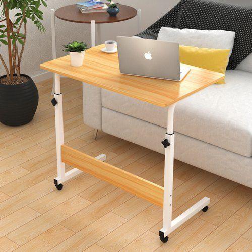 Large (80*40) Study Mobile Laptop Desk Adjustable Height Computer Wood Table Stand Bed Bedside Foldable Portable Multifunction Desk