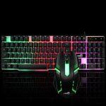 LDK.ai Multimedia Key Support Waterproof & Rainbow Back-lit Gaming Mechanical Keyboard And Gaming Mouse