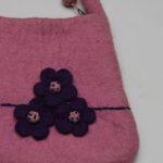 Wool Flower Design Bag For Women
