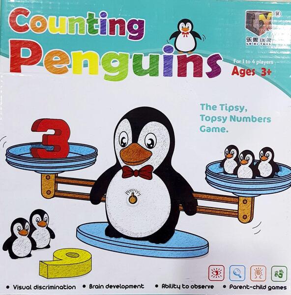 Little Pumpkin Counting Penguins Toy For Kids