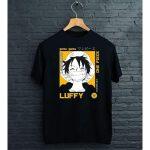 Luffy Printed 100% Cotton Tshirt For Men