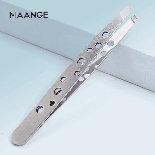 MAANGE Eyebrow Trimmer With Tweezers Stainless Steel Eye Brow Clips Eyelash Removal Makeup Tools