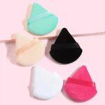 MAANGE Reusable Soft Triangle Velvet Powder Puff Mini Face Makeup Washable Sponge MAG51028