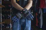Madbike Flowtake City Motorcycle Gloves Cross-Country Full Finger Glove Moto Gloves Drop Resistance Touch Screen Gloves Guantes Luvas blue colorr