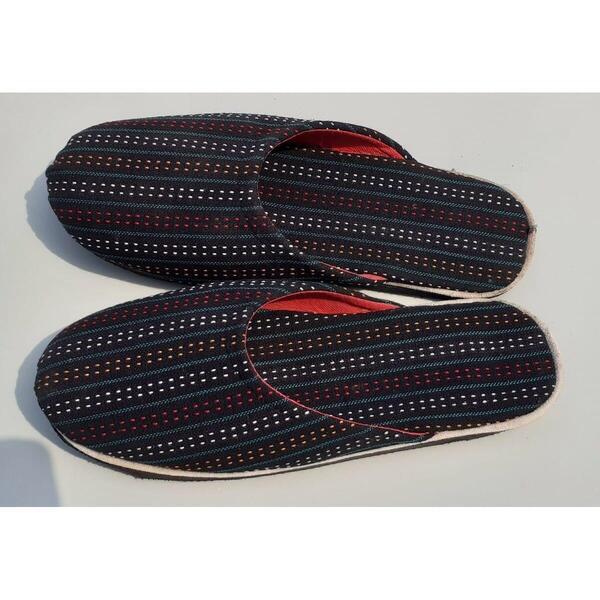 Matina Nepal Handmade Slippers For Women Black Newari Close Juta Shoe Wear
