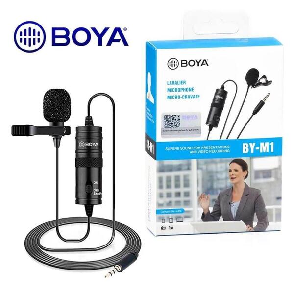 Mic Condenser Microphone, Lavalier, Omni Directional Mic For Mobile, PC And DSLR Camera