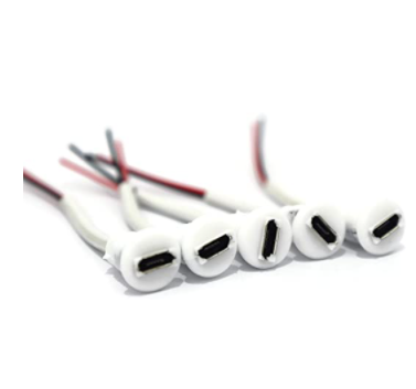 Micro USB Female Jack Wire Data Charge Cable Connector