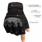 Military Tactical Gloves Hard Knuckle Half Finger Gloves For Outdoor Cycling And Motorcycle Riding