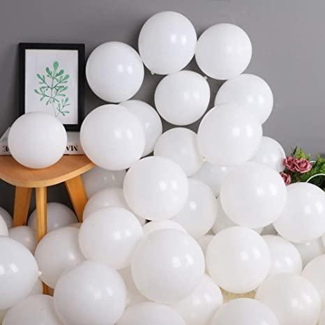 MILKY - WHITE latex Balloons