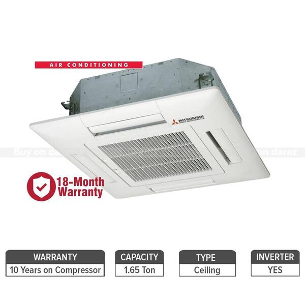 Mitsubishi Dc Inverter Ceiling Cassette 1.65 Ton Air Conditioner - Fdtc50Vf / Src50Zmx-S