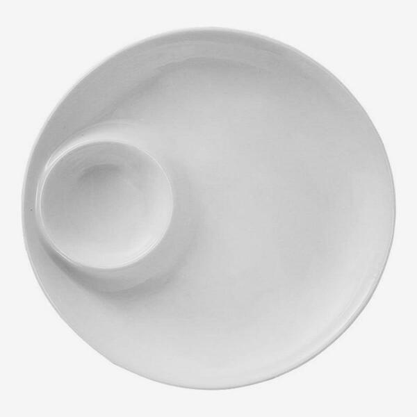 Momo Serving High Grade Melamine Plates with Side Sauce Bowl