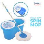 Mop with Bucket Mop for Floor Cleaning Heavy Duty Magic Spin Mop 360 Degree Cleaning With 2 Microfiber