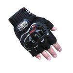 Motoway Pro Biker Half Cut Racing Biking Driving Motorcycle Gloves Black Xl