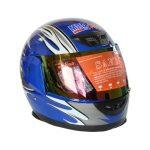 MRD Auto Blue/Grey Full Shine Full Face Helmet – (Al919)