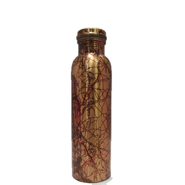 Multi Printed Copper Water Bottle