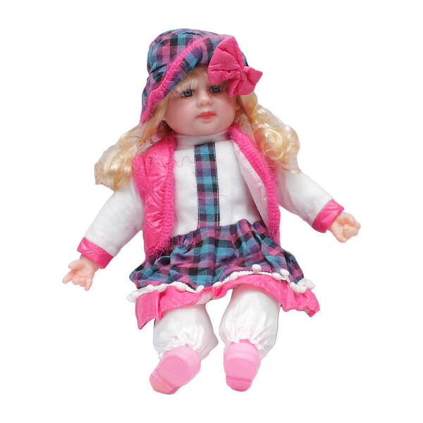 Multicolor color Baby Girl Shaped Plastic Toy 50cm