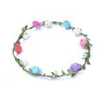 Multicolor Flower Designed Hair Band