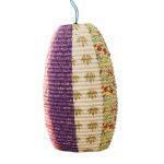 Multicolor Lokta Paper Flower Printed Handmade Lamp Shades size 11*25 inch