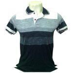 Multicolor Stretch Fabric T Shirt Color Neck For Men
