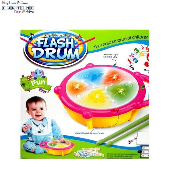 Multicoloured Toy Flash Drum