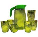 National 2 Liter Water Jug With Serving Glass 200 Ml Set With Smooth Grip