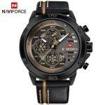 NAVIFORCE Nf9110 Luxury Chronograph Analog Watch For Men – Grey/Golden