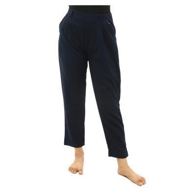 Navy Side Pocket Formal Pants For Women