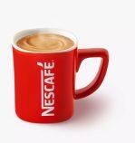 Nescafe Red Ceramic Tea and Coffee Mug -For Easy and Standard Handheld Drinking