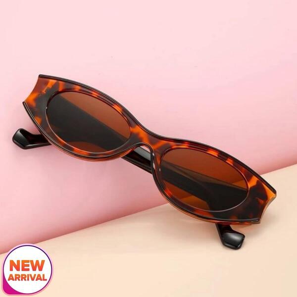New Fashion Animal Print Retro Cat Eye Sunglasses For Women