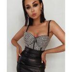 New Synthetic Leather One Piece Dress For Women