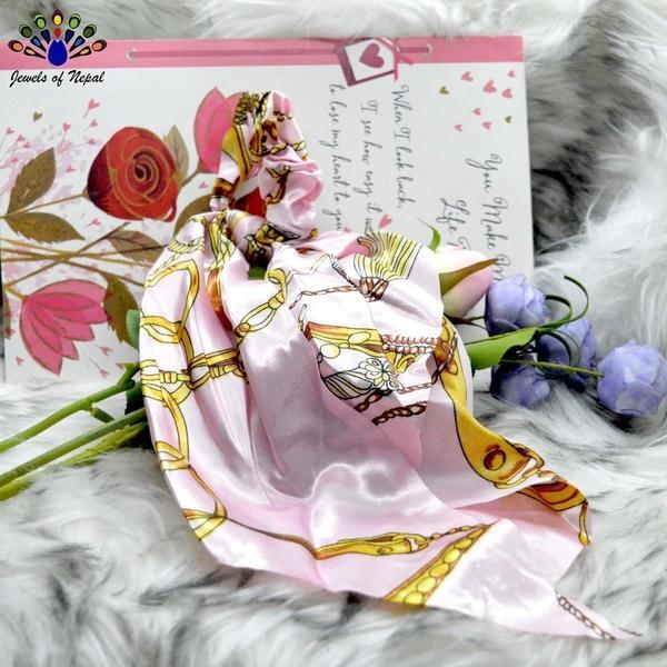 New Trendy Scarf Style Scrunchies / Hair Tie For Women