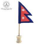 Nirvana 13.5 Inch Long Nepalese Table Stand Flag