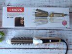 NOVA NHC-8890 3in1 Hair Straightener । Multifunction Perfect Curl Stylish Hair । Curler/Straightener/Brush/Crimper