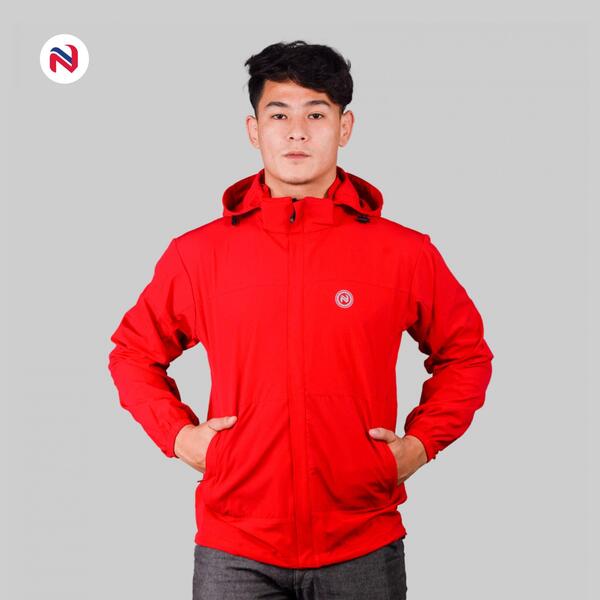 Nyptra Red Premium Windcheater Jacket For Men