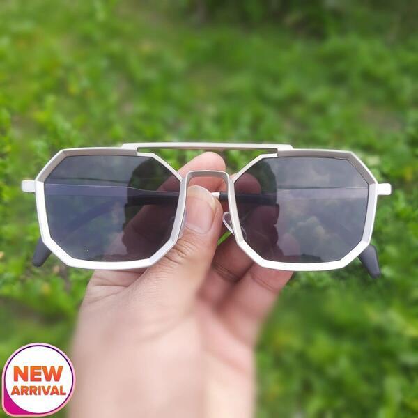 Octagon Sliver Frame Sunglasses For Men