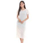 Off White Side Cut Design Long Dress For Women
