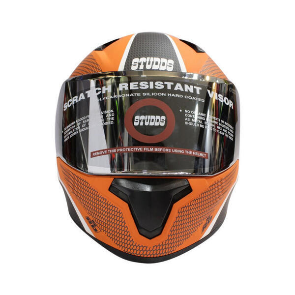 Printed Studds Thunder Full Face Double Visor Helmet