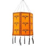 Lokta Paper Budha Eye Printed Handmade Lamp Shades size 10 *13 inch