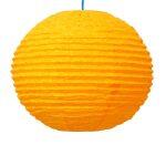 Self Flower Design Lokta Paper Handmade Hanging Lamp Size 11*11 Inch