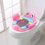 Outdoor Travel Infant Potty Cushion Children Toilet Seat Non-Slip Baby Kids Seat Potty Chair with Handle Toilet Accessories
