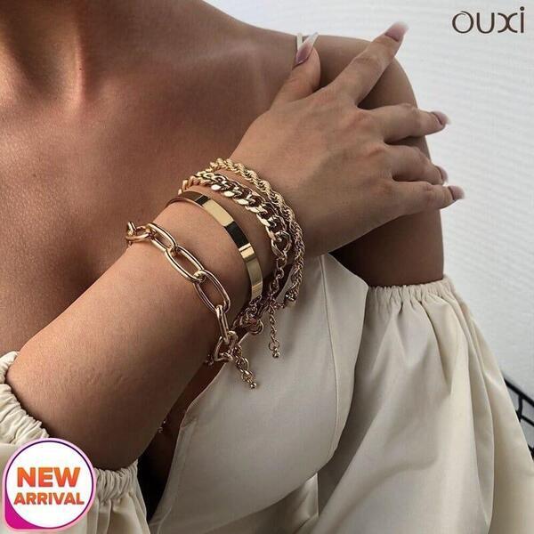 OUXI Chic Trendy Bracelet Set For Women B204
