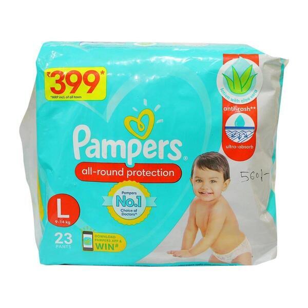 Pampers Large Size(9-14 Kg)Diaper-23 Pants