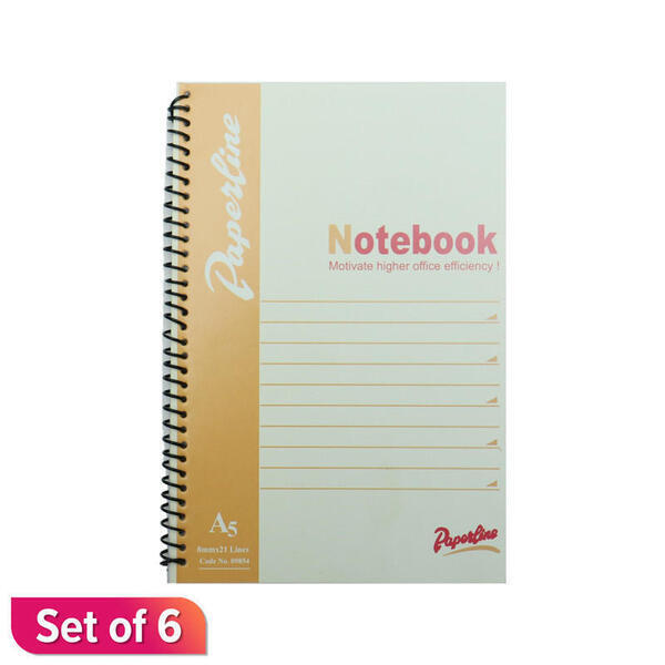 Paperline Cream Yellow A5 Notebook 20 Pages