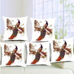 Peacock Printed Cushion Cover Set