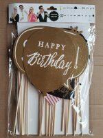 Photo Props | Happy Birthday Photo Props | Glittery Props