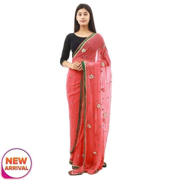Border Jari Design Saree For Women