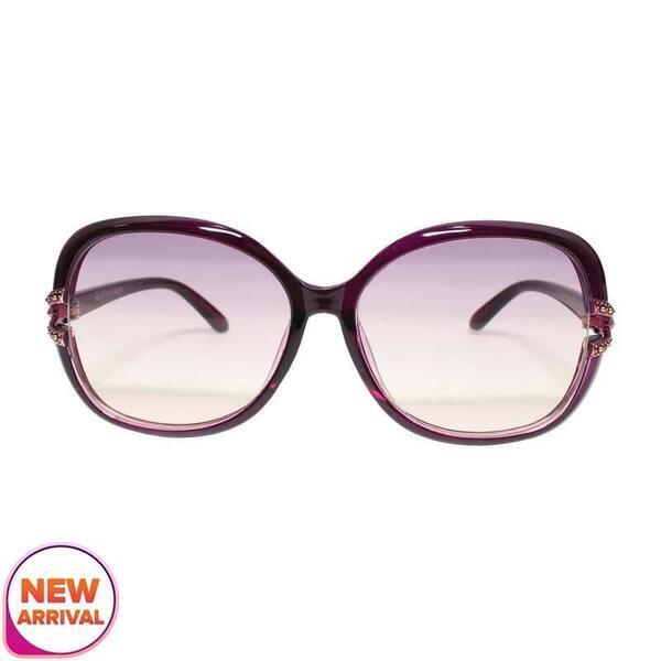 Frame Plastic Oval Sunglasses For Women