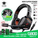 PLEXTONE G800 Mark II Gaming Headset / Cat Ear Headset Deep Bass Stereo Headphones with HD Mic for Laptop PC Phone & PC