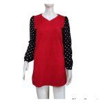 Polka Dot Sleeve Dress For Women