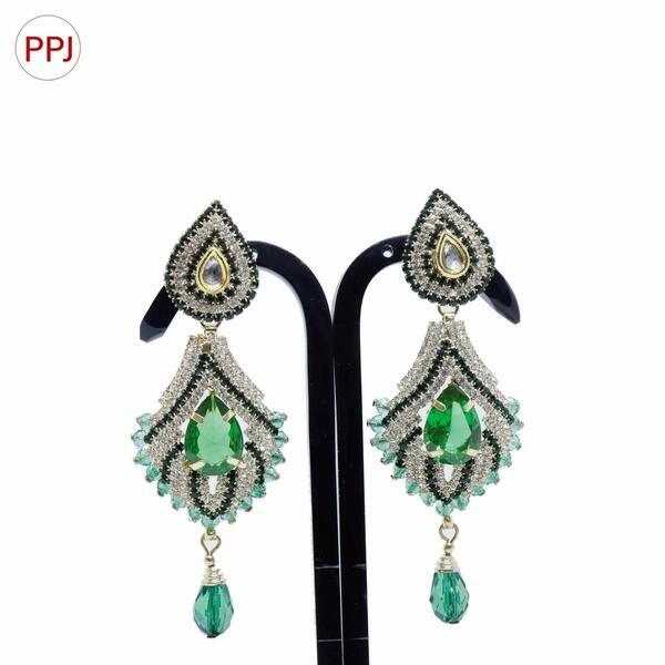 Ppj Collection Myiesha Gold Plated Carmint Casual Earring White Earring For Women - 1 Pair